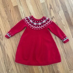 Hanna Andersson holiday sweater dress